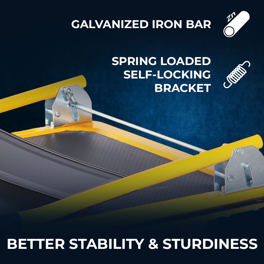 Inaithiram PT300 Heavy Duty Foldable Metal Platform Trolley 300kg Capacity Better Stability and Sturdiness