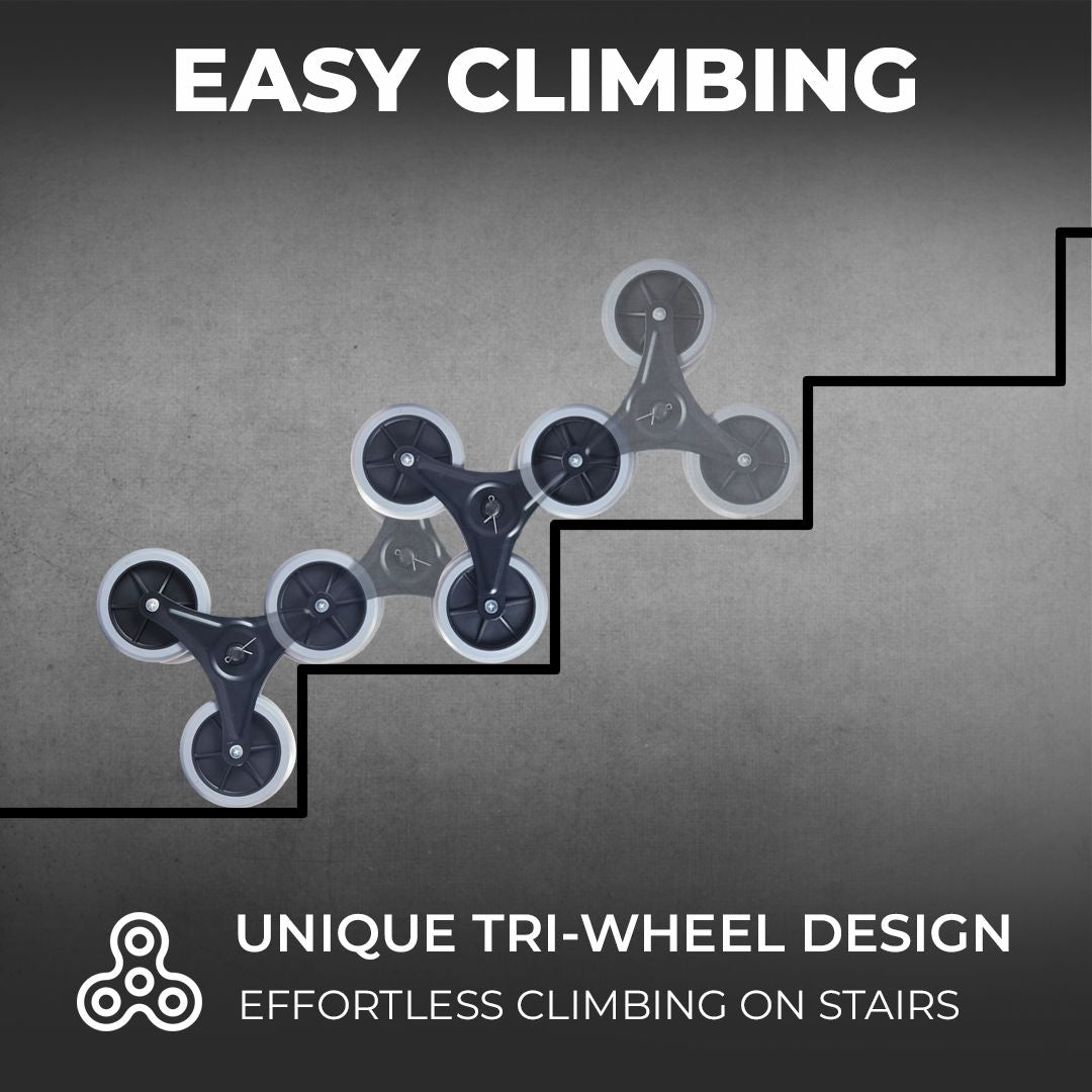 Inaithiram HT150BS Stair Case Climbing Hand Trolley 150kg Capacity with Unique Tri Wheel Design for easy climbing