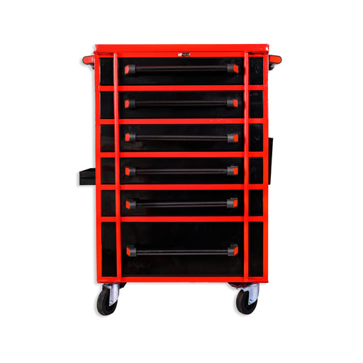 Kabage 6DTT150RA 6 Drawer Tool Trolley 150kg Capacity with Rubber Wheels Front View