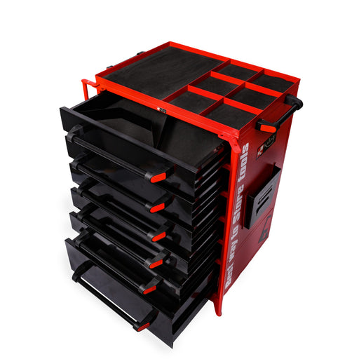 Kabage 6DTT150RA 6 Drawer Tool Trolley 150kg Capacity