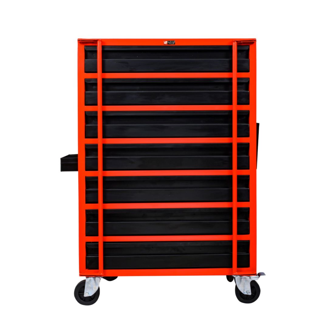 Kabage 7DTT150RB 7 Drawer Tool Trolley 150kg Capacity with Rubber Wheels Front View