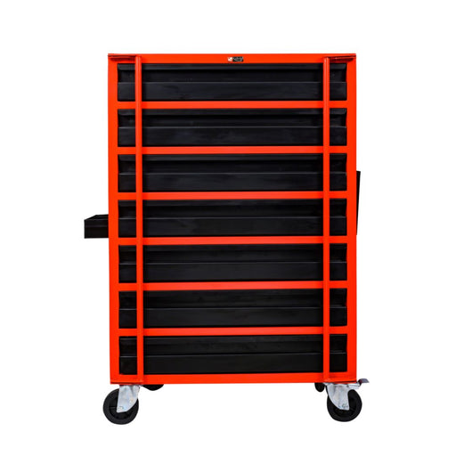 Kabage 7DTT150RB 7 Drawer Tool Trolley 150kg Capacity with Rubber Wheels Front View
