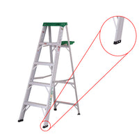 Liberti ASL5FT Aluminium Step Ladder 04 steps 5ft height 90kg Capacity Closeup of Anti Skid Rubber ABS Shoes