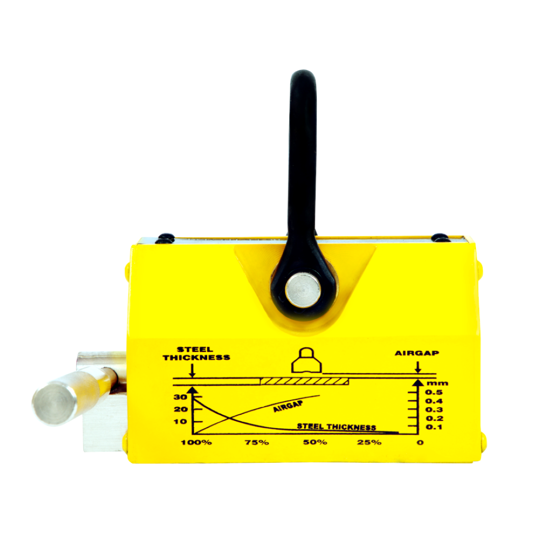 PML ML300 Heavy Duty Permanent Magnetic Lifter 300kg Capacity Yellow Colour