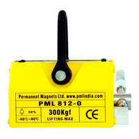 PML ML300 Heavy Duty Permanent Magnetic Lifter 300kg Capacity with Locking Mechanism