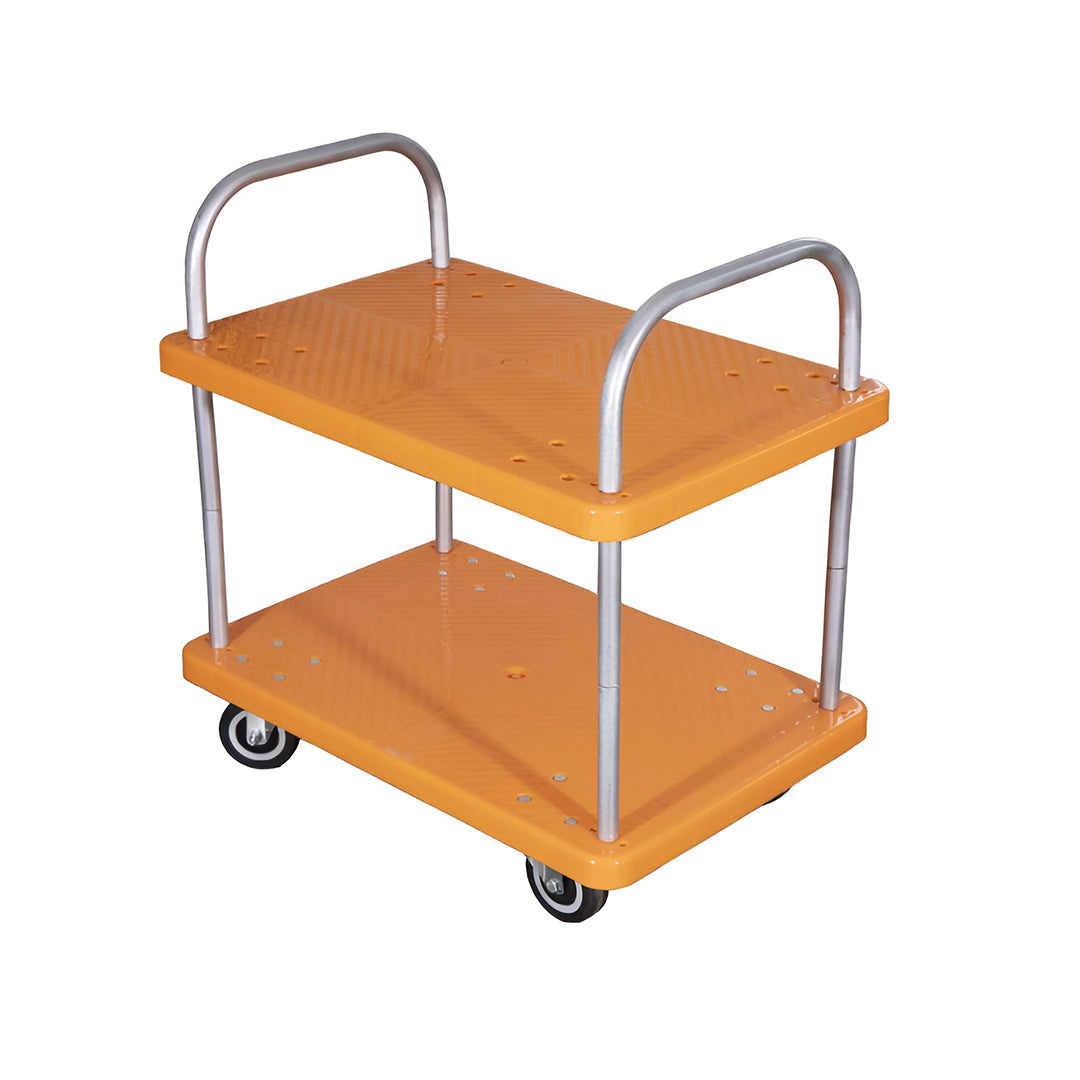 SRP 2LPPT150PU Plastic Mobile Platform Trolley 150kg Capacity with PU Wheels
