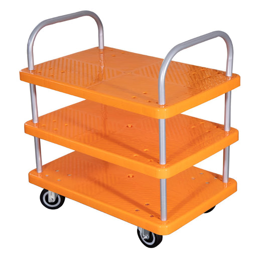 SRP 3LPPT500PU 3 Layer Plastic Platform Trolley 500kg Capacity