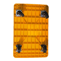 SRP MPT300PU Plastic Mobile Platform Trolley 300kg Capacity with 360 Degree Swivel PU Wheels, (900x600x190mm), Portable Easily Storable