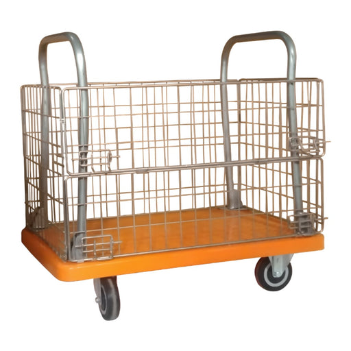 SRP PBT150PU Plastic Platform Basket Trolley 150kg Capacity