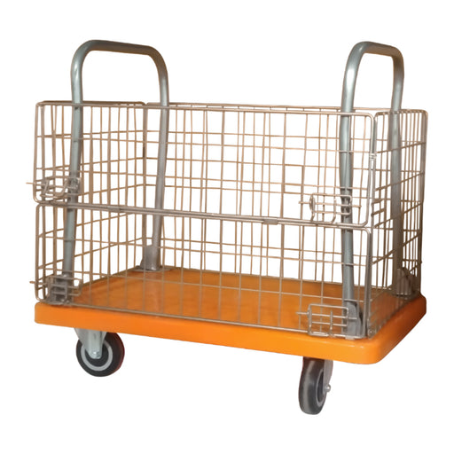 SRP PBT150PU Plastic Platform Basket Trolley 150kg Capacity