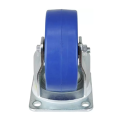 Inaithiram 4' inch TPR Swivel Wheels with Brackets and Fasteners - Kingpinless Polyurethane 100mm 360* Swivel TPR Wheels close view of wheel width