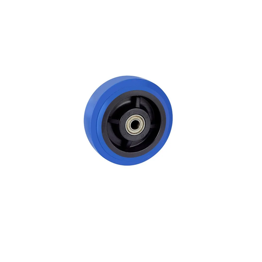 Inaithiram 4' inch TPR Wheels with Brackets and Fasteners - Fixed Type Polyurethane 100mm TPR Wheels side view without wheel brackets