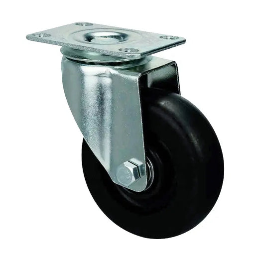 Inaithiram 5' inch PU Swivel Wheels with Brackets and Fasteners - Kingpinless Polyurethane 125mm 360* Swivel PU Wheels alternate view