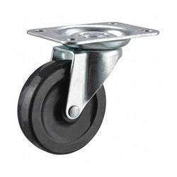 Inaithiram 5' inch PU Swivel Wheels with Brackets and Fasteners - Kingpinless Polyurethane 125mm 360* Swivel PU Wheels
