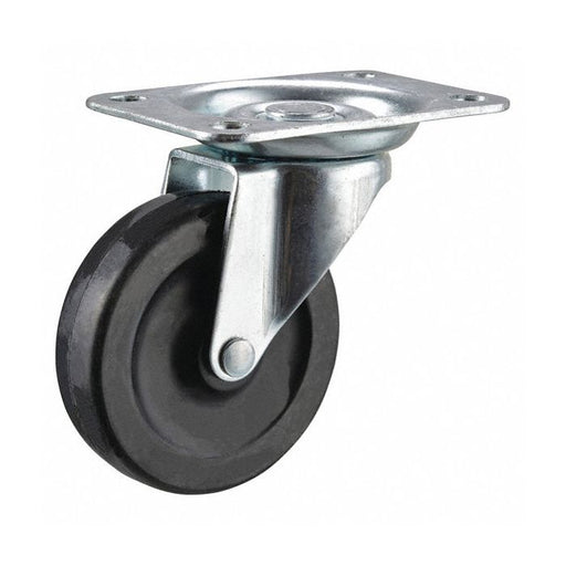 Inaithiram 5' inch PU Swivel Wheels with Brackets and Fasteners - Kingpinless Polyurethane 125mm 360* Swivel PU Wheels