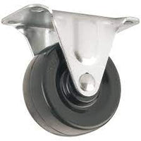 Inaithriam 5' inch PU Wheels with Brackets and Fasteners - Fixed Type Polyurethane 125mm PU Wheels