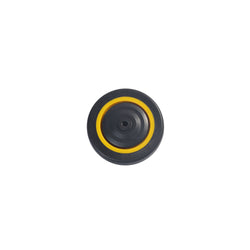 Inaithiram 4' inch PU Wheels with Brackets and Fasteners - Fixed Type Polyurethane 100mm PU Wheels with caps top view