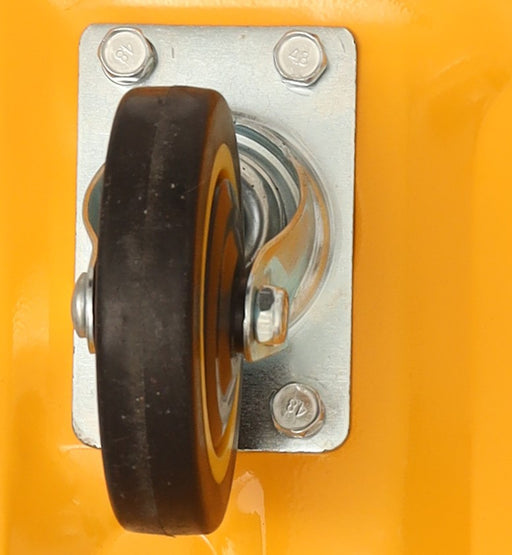 Inaithiram 4' inch PU Swivel Wheels with Brackets and Fasteners - Kingpinless Polyurethane 100mm 360* Swivel PU Wheels Top View