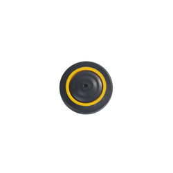 Inaithiram 4' inch PU Swivel Wheels with Brackets and Fasteners - Kingpinless Polyurethane 100mm 360* Swivel PU Wheels Side view