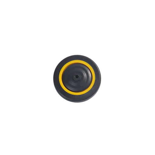 Inaithiram 4' inch PU Swivel Wheels with Brackets and Fasteners - Kingpinless Polyurethane 100mm 360* Swivel PU Wheels Side view