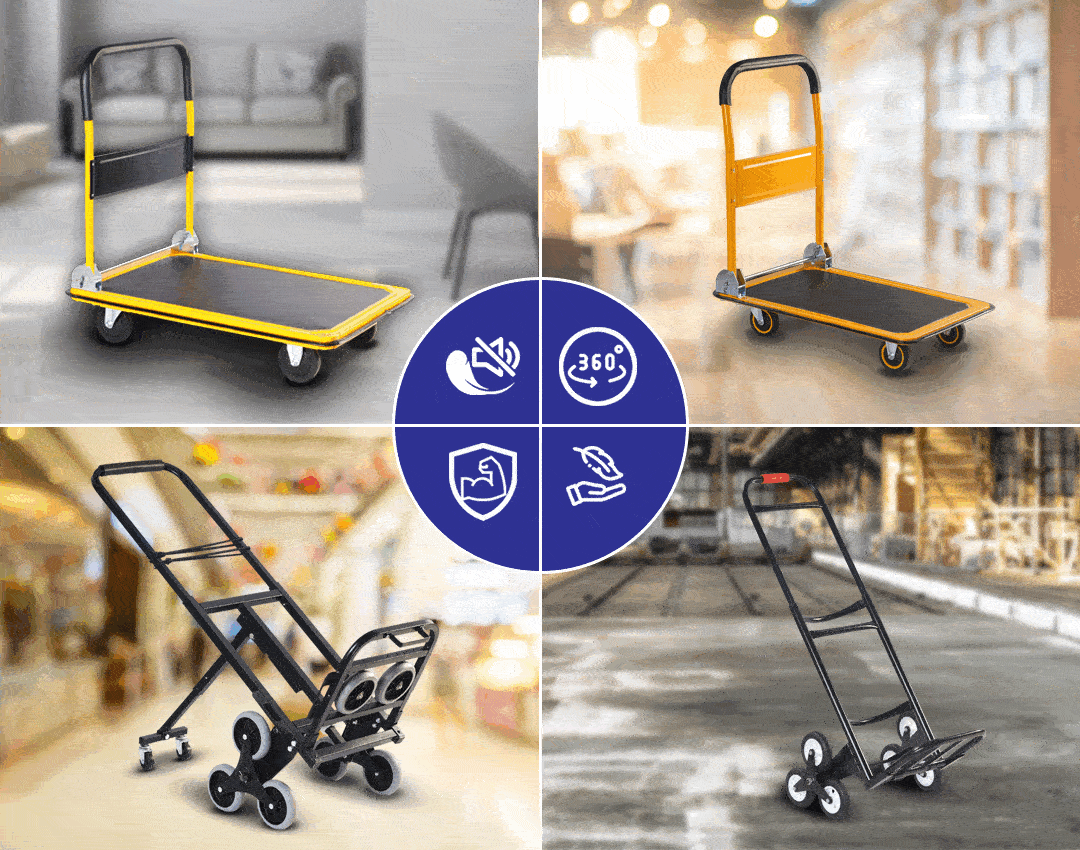 Inaithiram Best Selling Material Handling Products Platform Trolleys and Stair Climbing Hand Trucks