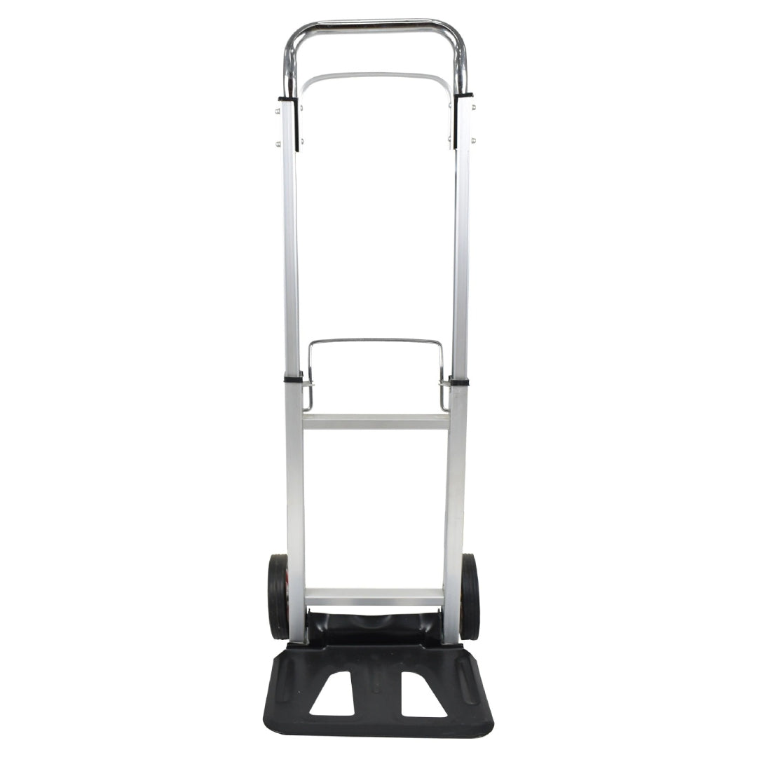 Bigapple HT80TPR Foldable Aluminium Hand Truck 80kg Capacity Silver and Black Colour