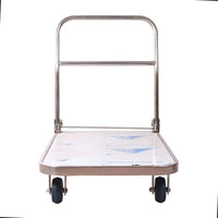 Bigapple SSPT300TPR Foldable Stainless Steel Platform Trolley 300kg Capacity Front View