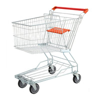 Bigapple STA100LTPR Metal Shopping Trolley Asian Style Cart 100L Capacity with TPR Wheels