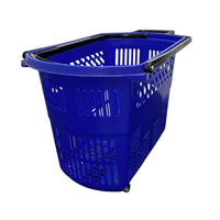 Bigapple STB30LTPR Plastic Shopping Basket Trolley 30L Capacity with TPR Wheels