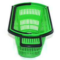 Bigapple STB30LTPR Plastic Shopping Basket Trolley 30L Capacity Green Colour