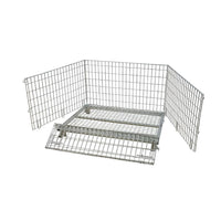 Bigapple WMC400 Foldable Galvanized Collapsible Wire Mesh Container 400kg Capacity