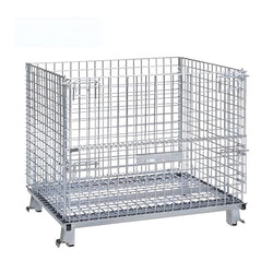 Bigapple WMC500 Foldable Galvanized Collapsible Wire Mesh Container 500kg Capacity