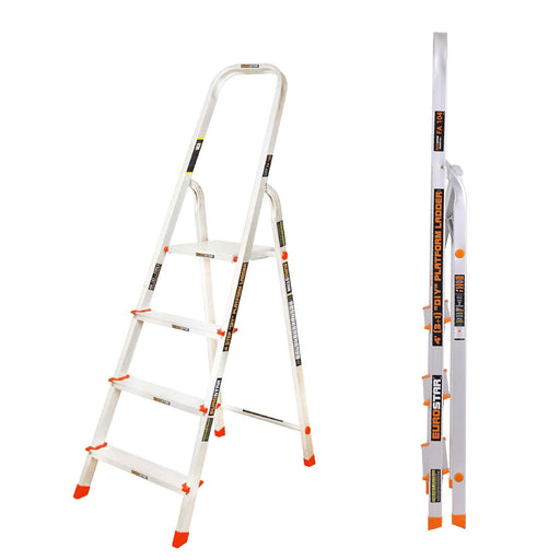 Eurostar ASL3S1P Aluminium Step Ladder 03 steps 5ft height 150kg Capacity