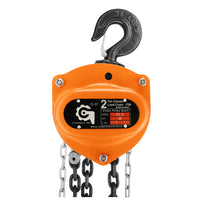 Globe CPBCS2T3M Heavy Duty Chain Pulley Block Classic Series 2000kg Capacity