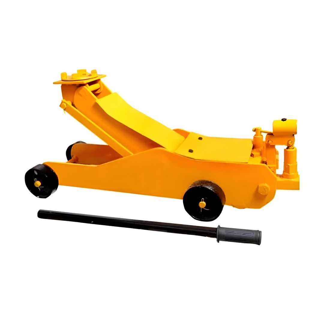 Hukums HTJ3TC Heavy Duty Hydraulic Trolley Jack 3Ton Capacity Yellow Colour