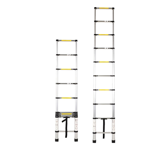 Inaithiram 150kg Capacity Foldable Aluminium Telescopic Ladder with 11 Steps in Extended State