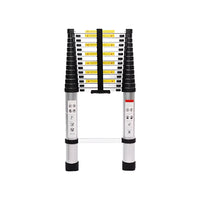 Inaithiram Foldable Aluminium Telescopic Ladder 150kg Capacity in Folded State with Securing Strap and Strong Handle Base