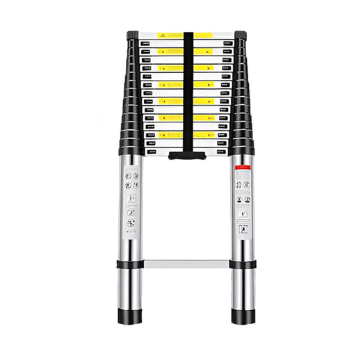 Inaithiram Foldable Aluminium Telescopic Ladder 150kg Capacity in Folded State with Strong Handle Base
