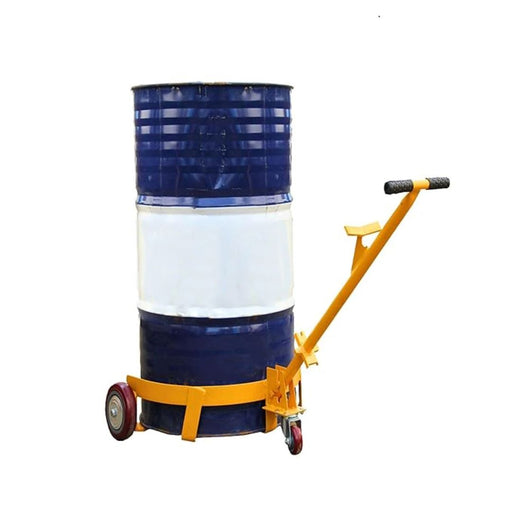 Inaithiram DMT250RP Drum Mover Trolley 250kg Capacity Yellow Colour with Red Polymer Wheels