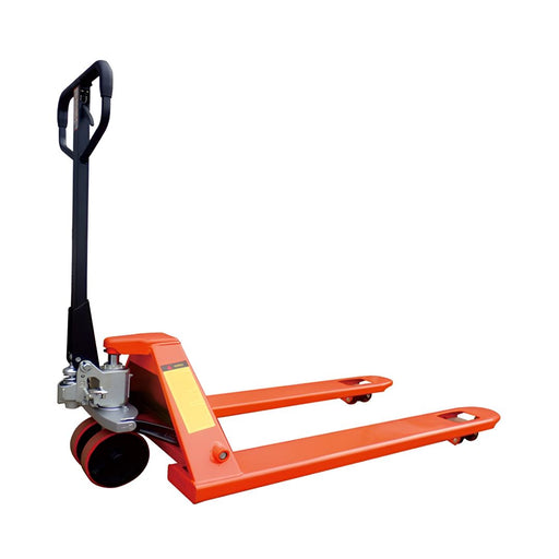 Inaithiram HPT3PUC Hydraulic Hand Pallet Truck 3Ton Capacity Orange Colour Rear View