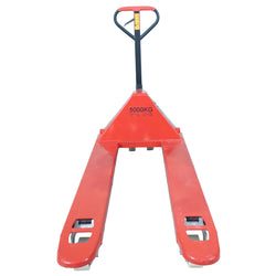 Inaithiram HPT5NB Hydraulic Hand Pallet Truck 5Ton Capacity Red Colour Front View