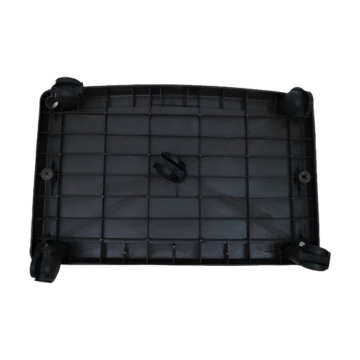 Inaithiram IBTS100PPBKJ Inverter Battery Trolley 100kg Capacity Black Colour Bottom View and PP Wheels