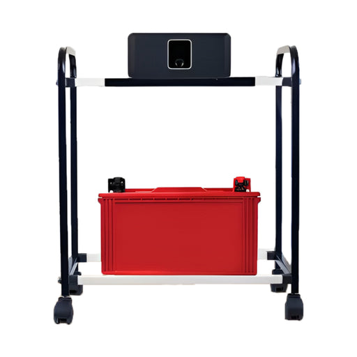 Inaithiram IBTSD100PPR Inverter Battery Trolley 100kg Capacity Black and White Colour