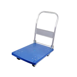 Inaithiram PPT150RB Foldable Plastic Platform Trolley 150kg Capacity Blue Colour