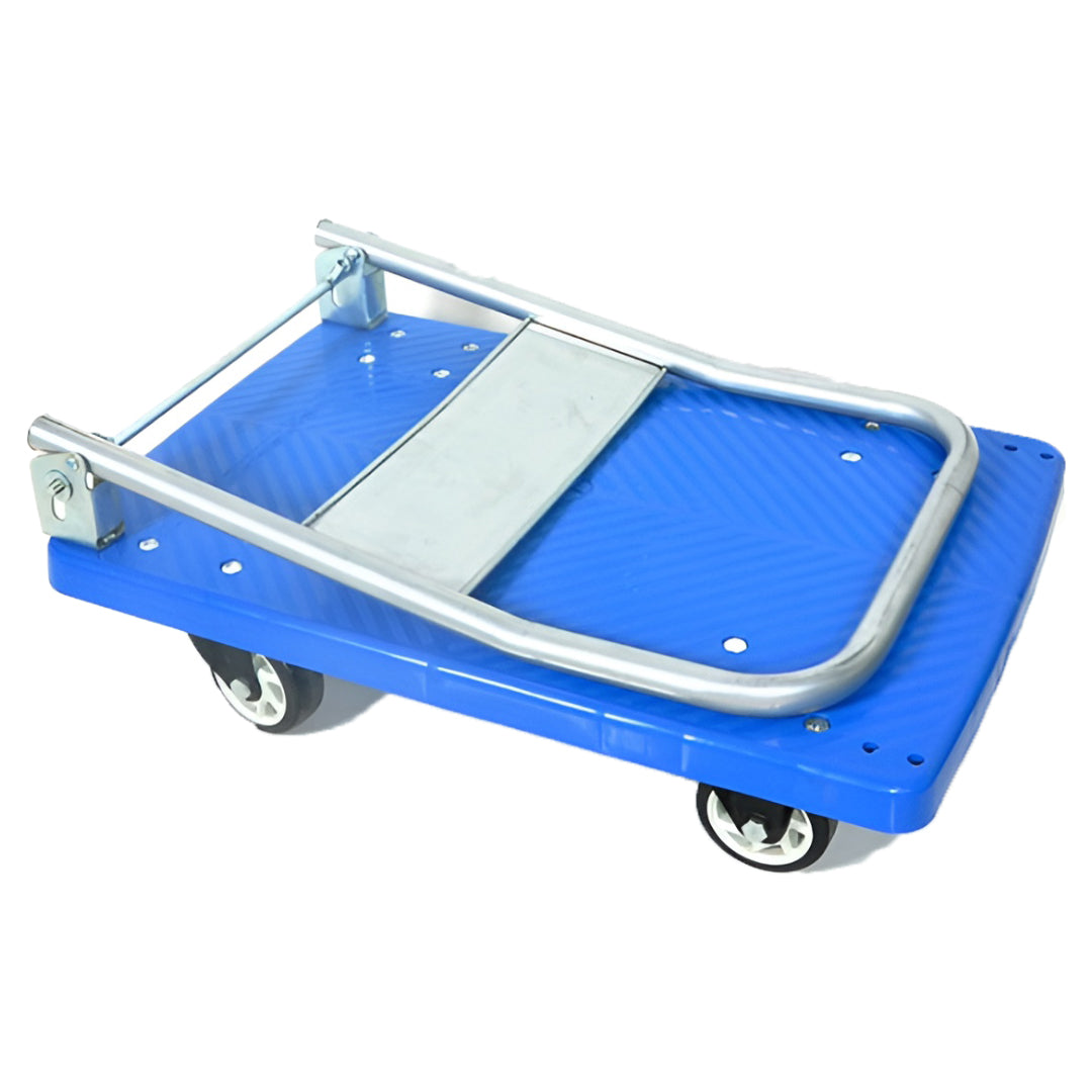 Inaithiram PPT150RB Foldable Plastic Platform Trolley 150kg Capacity with Rubber Wheels