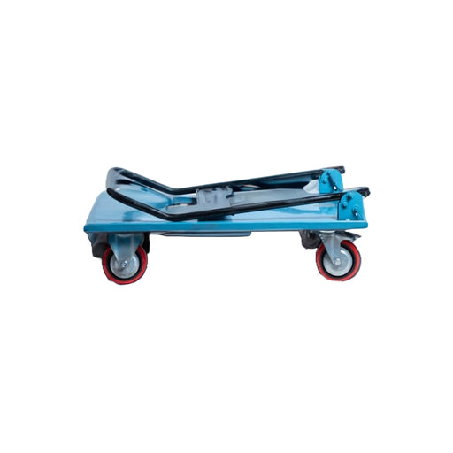Inaithiram PT300PU Foldable Metal Platform Trolley 300kg Capacity Blue Colour
