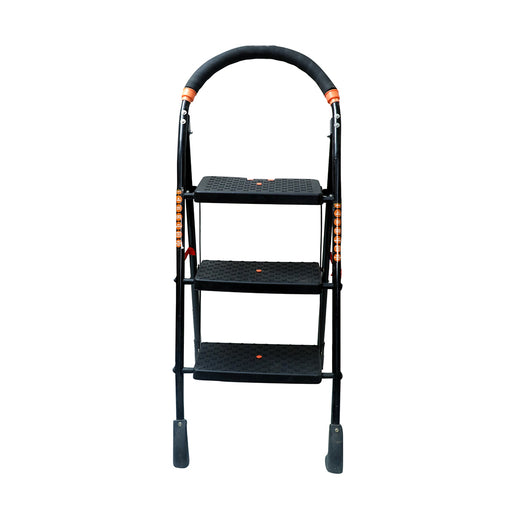 Inaithiram SL3SN Foldable Step Ladder 150kg Capacity Black Colour Front view