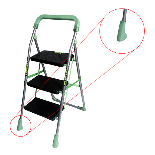Inaithiram SL3SPR Foldable Step Ladder 150kg Capacity Closeup of Sports Anti Skid Plastic PP Shoes
