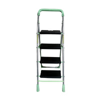 Inaithiram SL4SPR Foldable Step Ladder 150kg Capacity Green Colour Front view