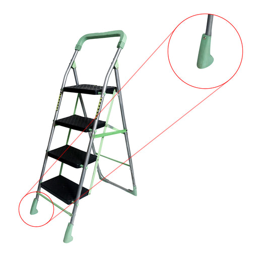 Inaithiram SL4SPR Foldable Step Ladder 150kg Capacity Closeup of Sports Anti Skid Plastic PP Shoes